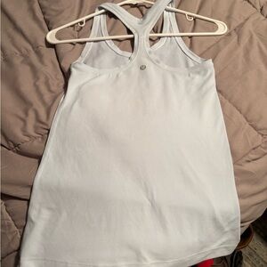 Lululemon Athletica Cream Backless Sleeveless Tank Top